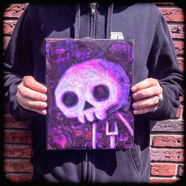 2024 DeadBoy Mood 20x25cm Painted Canvas Online now