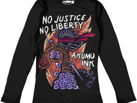 NO Justice NO Liberty Women Long Sleeve Tshirt on Sale