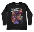 NO Justice NO Liberty Men Long Sleeve Tshirt Hot on Sale