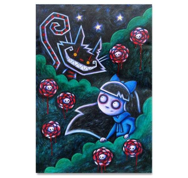 Alice in the Rose Bushes 70x100cm Painted Canvas Online Hot Sale