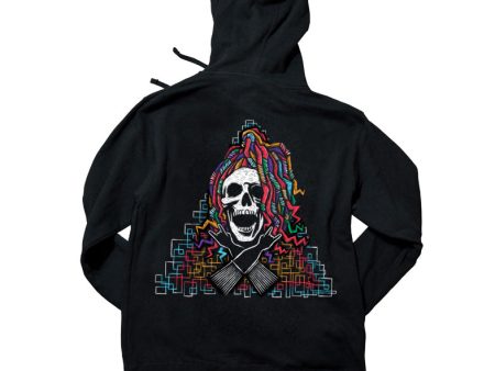 CAUTION! COSMIC RADIATION FLEECE Hoodie Cheap