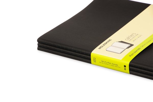 Moleskine Plain Cahier Xl - Black Cover (3 Set) on Sale