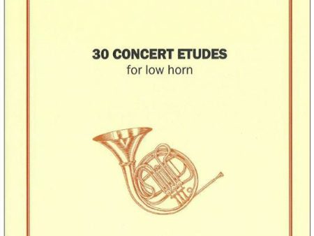 30 Concert Etudes for low horn Online now