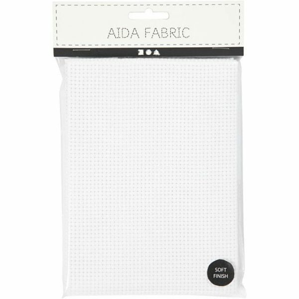 Aida-kangas 50x50 cm valkoinen 35 neliötä per 10cm Hot on Sale